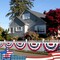 American Flag Bunting,Usa Pleated Fan Flag,2x4 Ft Half Flags Banner
